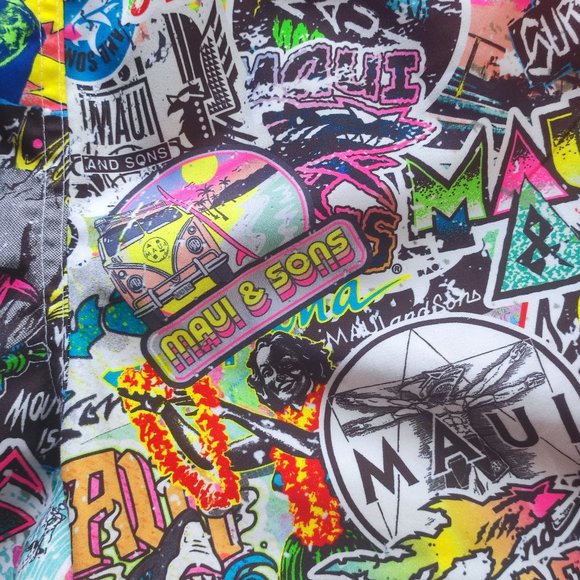 Maui and sons boy's swimming pants size M 10/12 - Picture 3 of 7